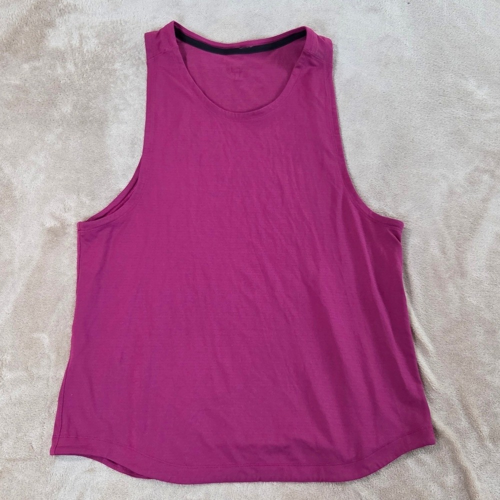 Lululemon Tank Top Shirt women's pink sleeveless gym athletic Workout EUC